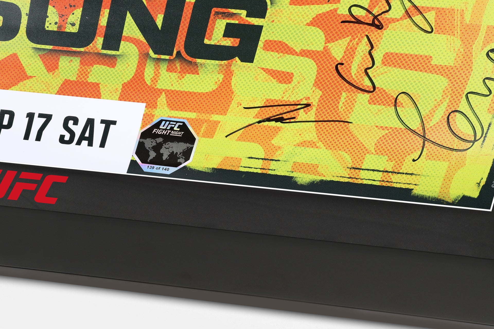UFC Fight Night: Sandhagen vs Song Autographed Event Poster
