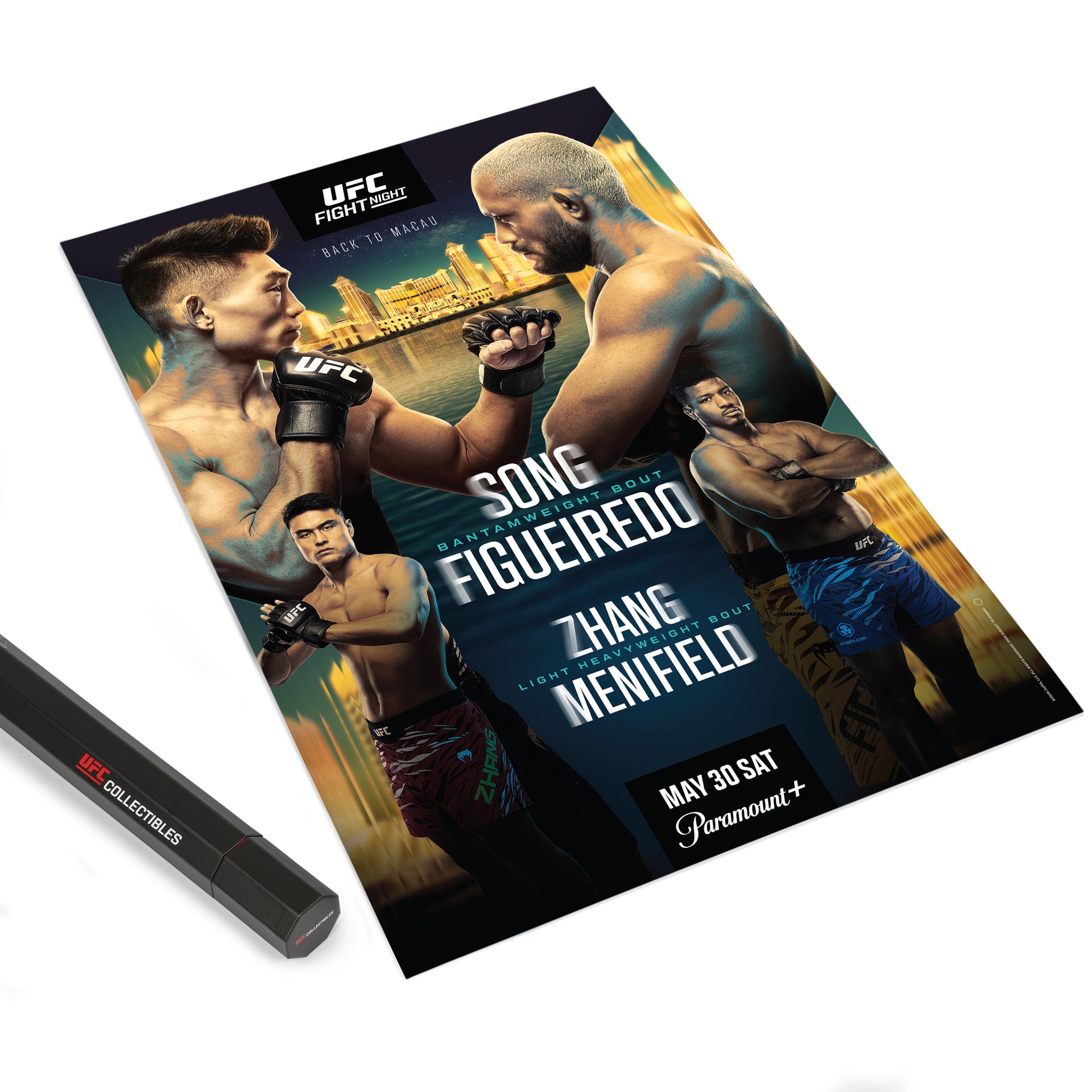 UFC Fight Night: Song vs Figueiredo Autographed Event Poster