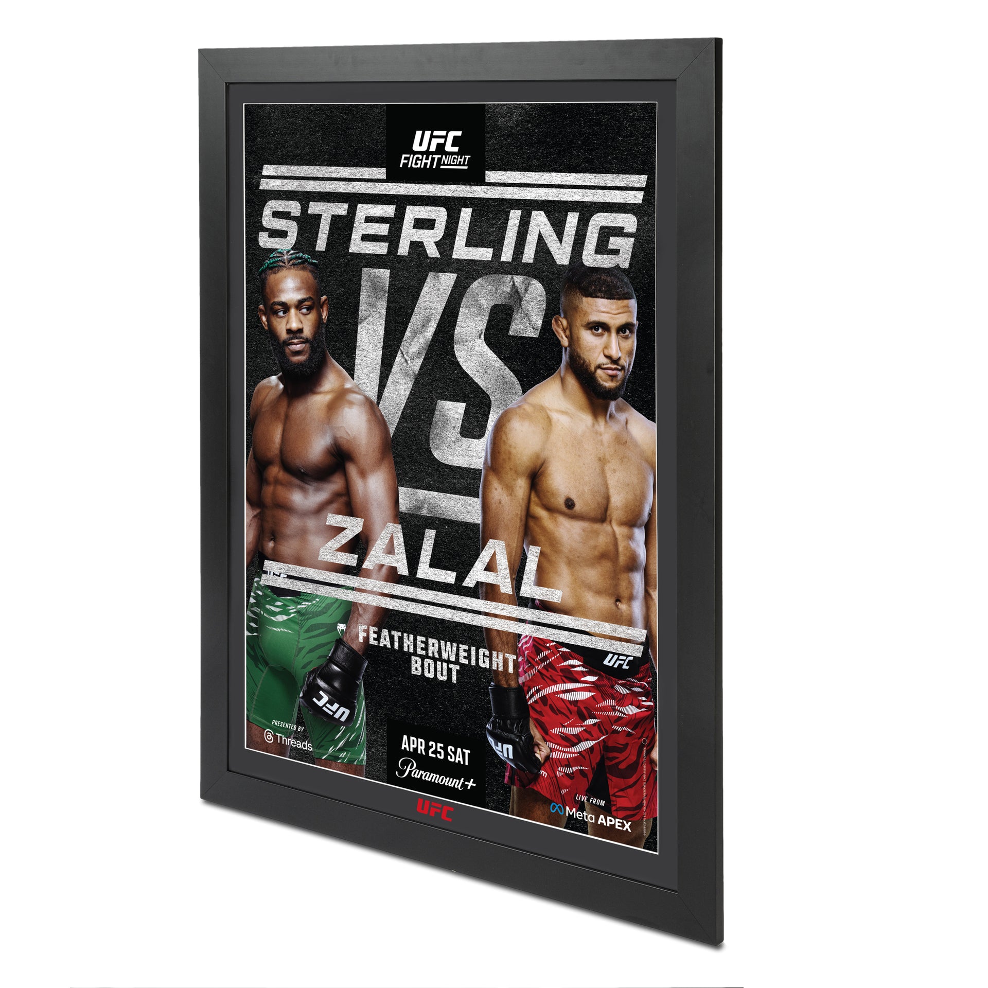 UFC Fight Night: Sterling vs Zalal Autographed Event Poster