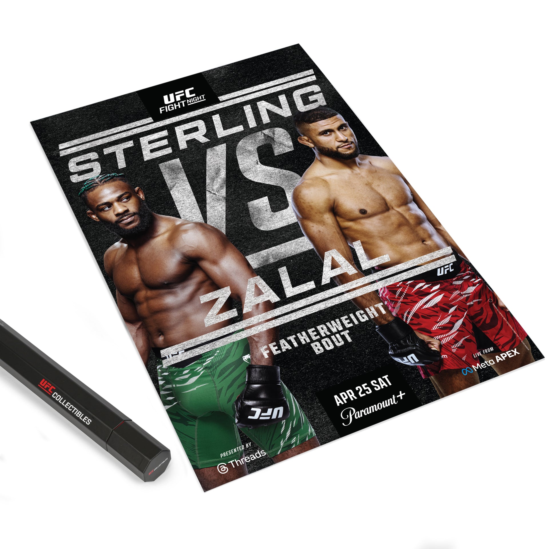 UFC Fight Night: Sterling vs Zalal Autographed Event Poster