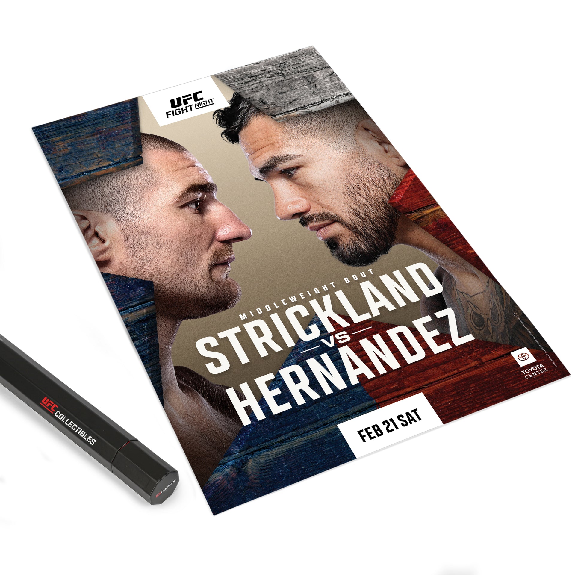 UFC Fight Night: Strickland vs Hernandez First Edition Autographed Event Poster