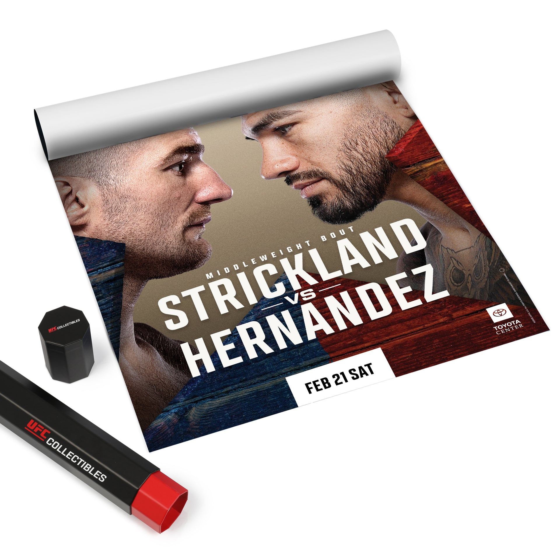 UFC Fight Night: Strickland vs Hernandez First Edition Autographed Event Poster