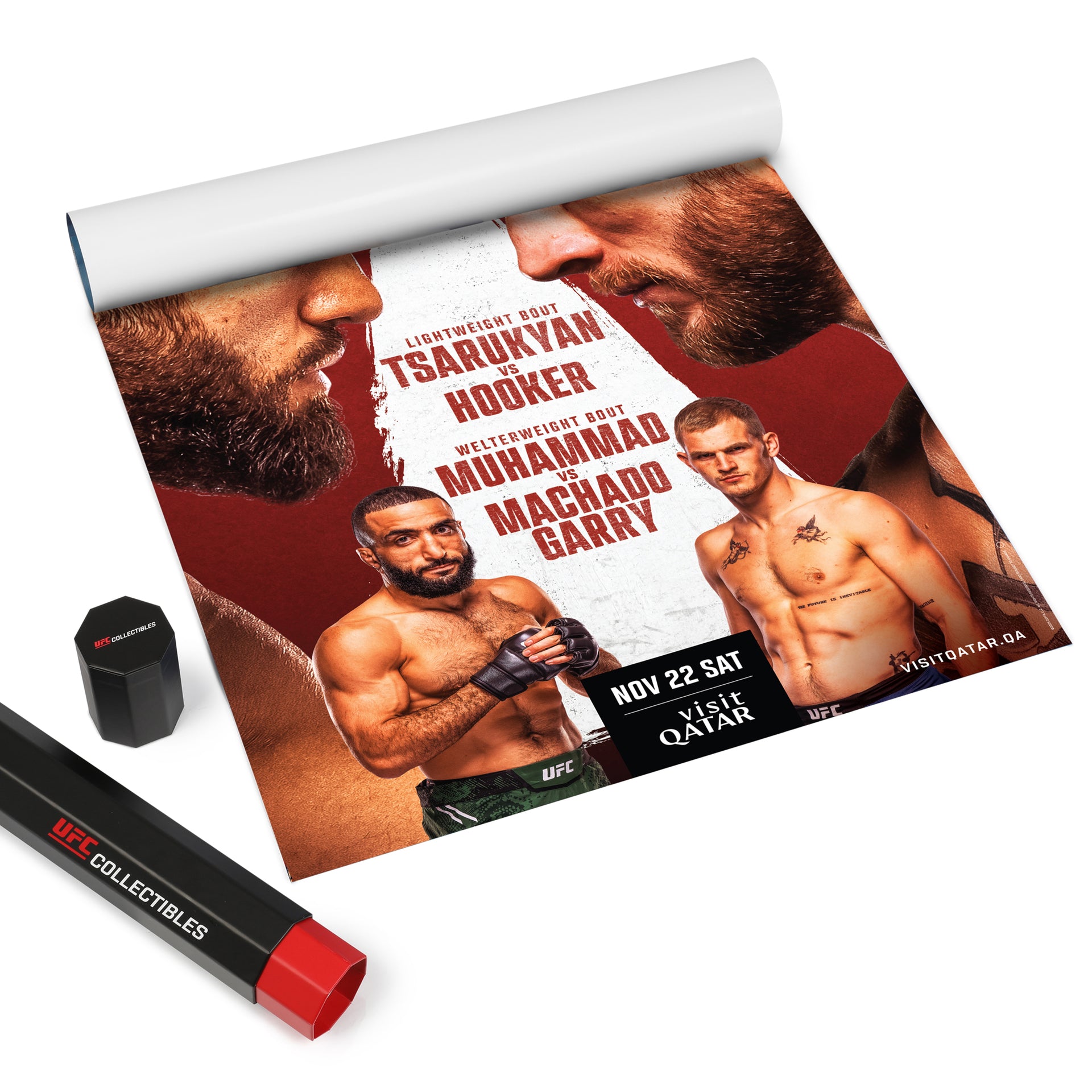 UFC Fight Night: Tsarukyan vs Hooker First Edition Autographed Event Poster