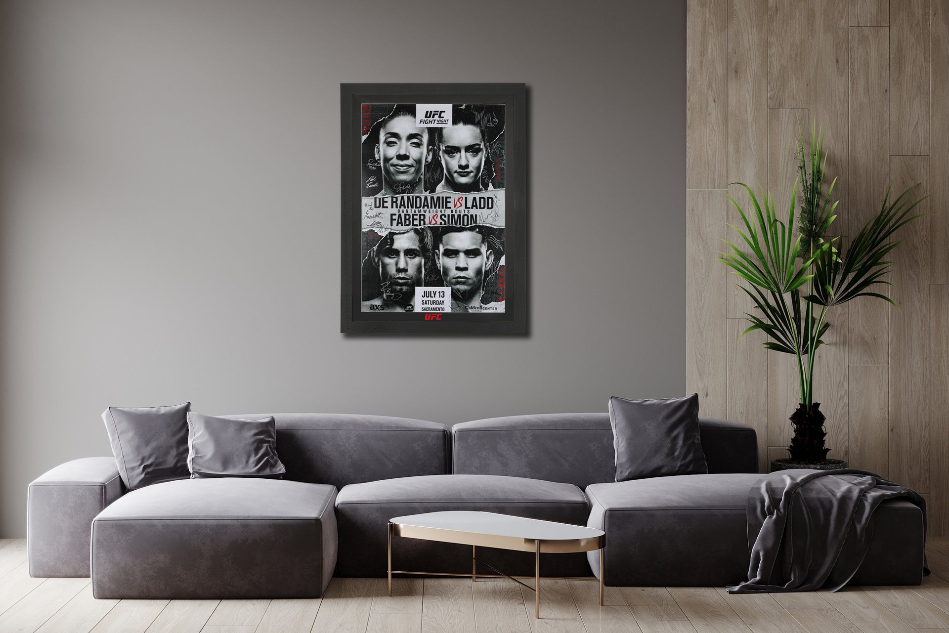 UFC Fight Night: de Randamie vs Ladd Autographed Event Poster