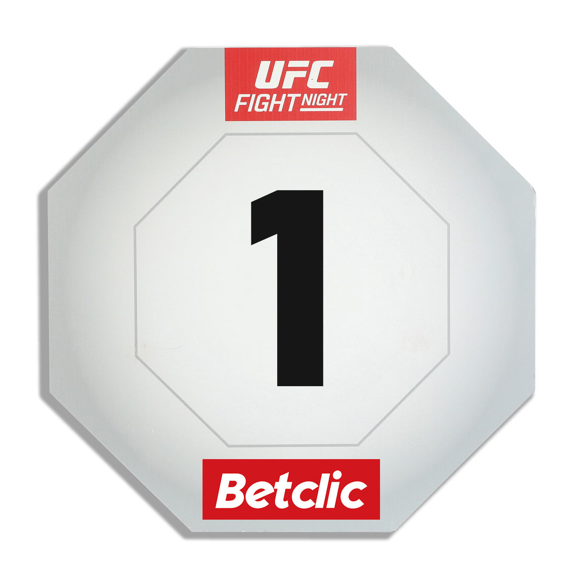 UFC Fight Night: Hooker vs Parnasse Event Used Round Card One