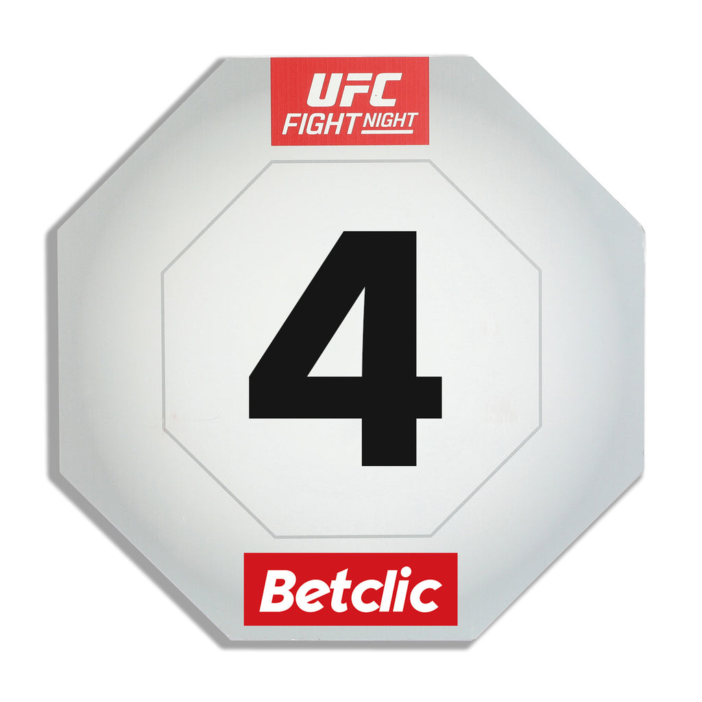 UFC Fight Night: Hooker vs Parnasse Event Used Round Card Four