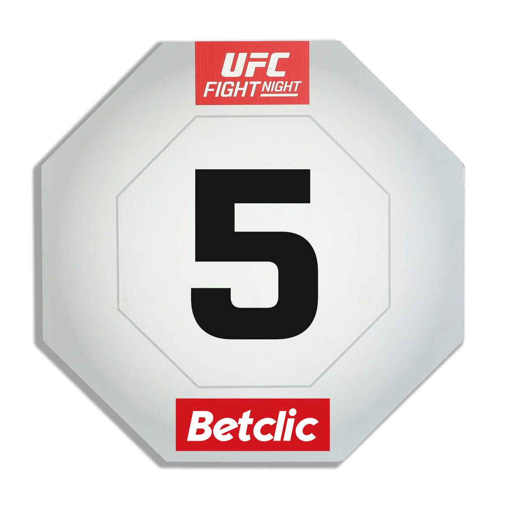UFC Fight Night: Hooker vs Parnasse Event Used Round Card Five
