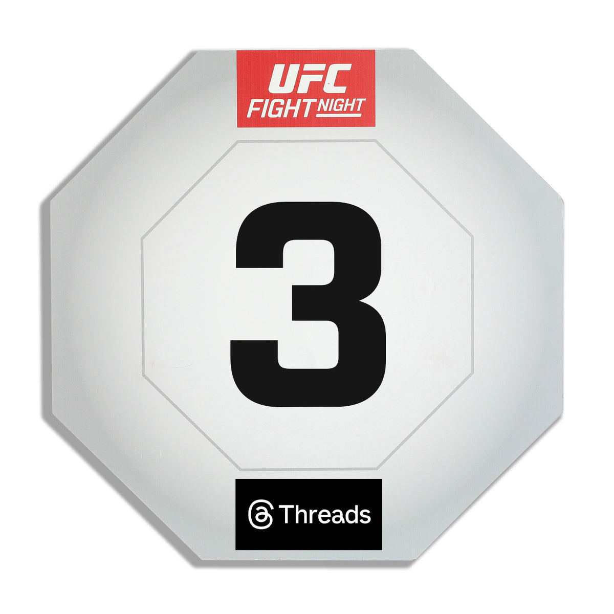 UFC Fight Night: Rosas Jr vs Barcelos Event Used Round Card Three