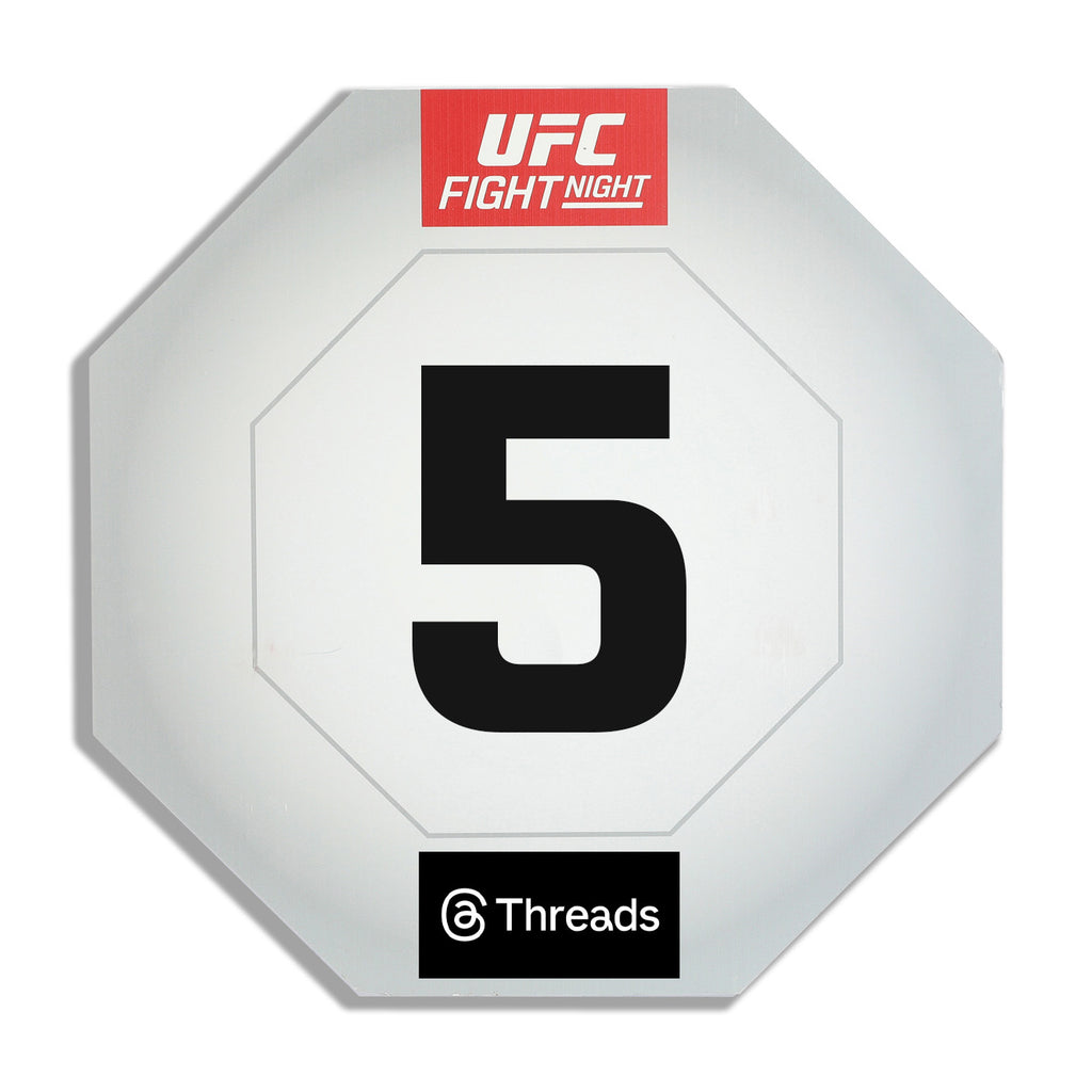 UFC Fight Night: Rosas Jr vs Barcelos Event Used Round Card Five