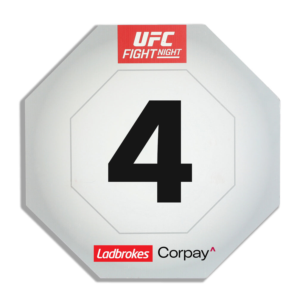 UFC Fight Night: Della Maddalena vs Prates Event Used Round Card Four
