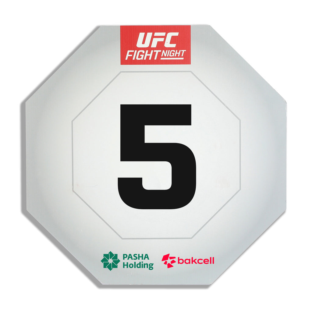 UFC Fight Night: Fiziev vs Torres Event Used Round Card Five
