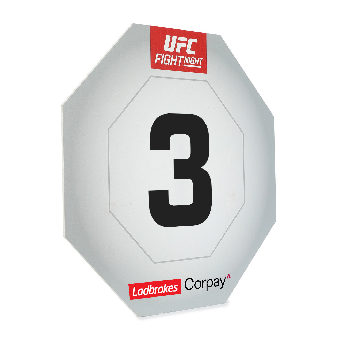 UFC Fight Night: Della Maddalena vs Prates Event Used Round Card Three