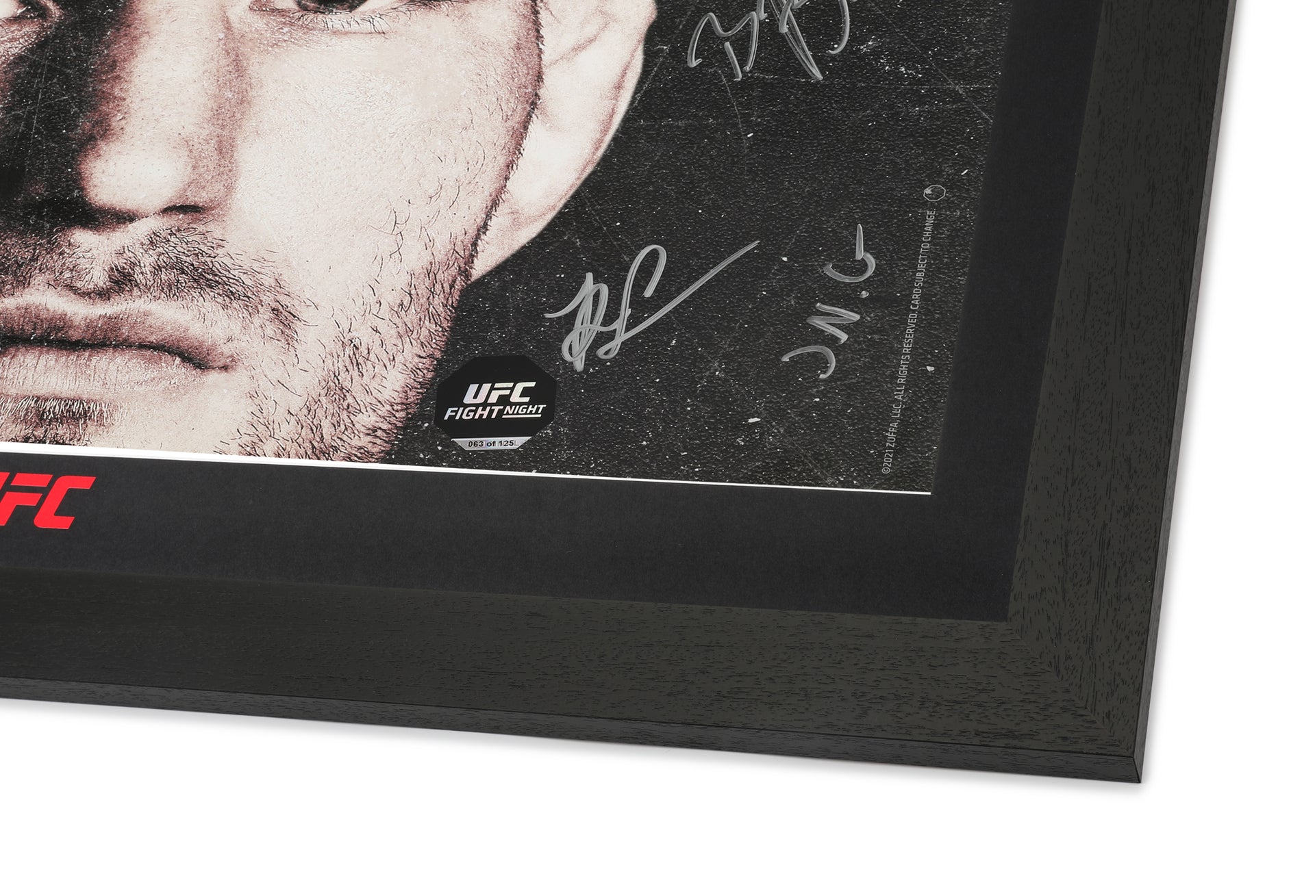 UFC Fight Night: Hall vs Strickland Autographed Event Poster