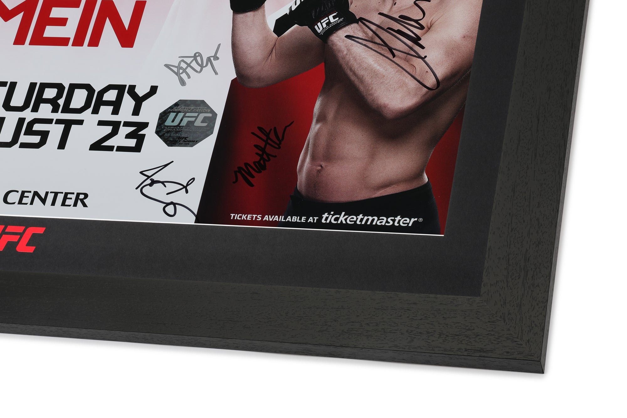 UFC Fight Night: Henderson vs dos Anjos Autographed Event Poster