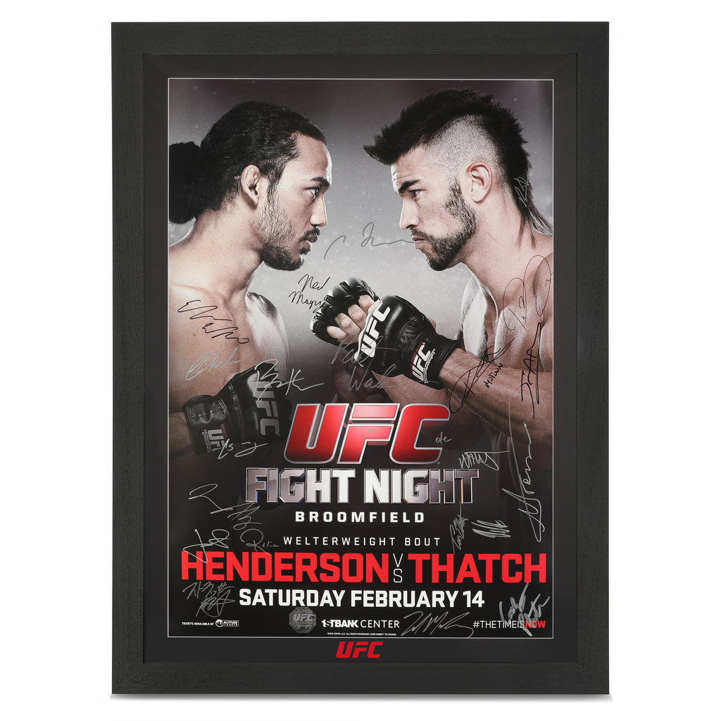 UFC Fight Night: Henderson vs Thatch Autographed Event Poster