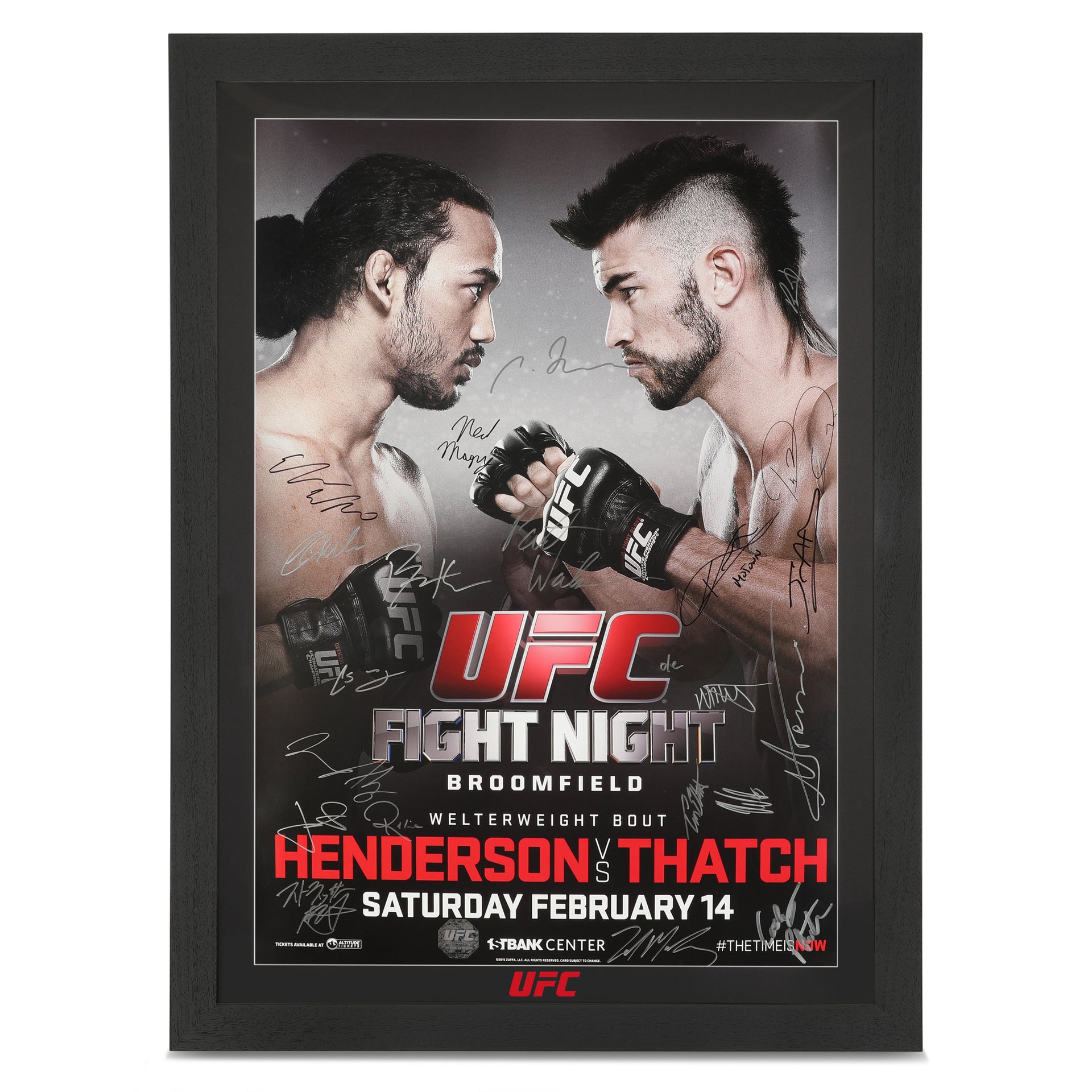 UFC Fight Night: Henderson vs Thatch Autographed Event Poster