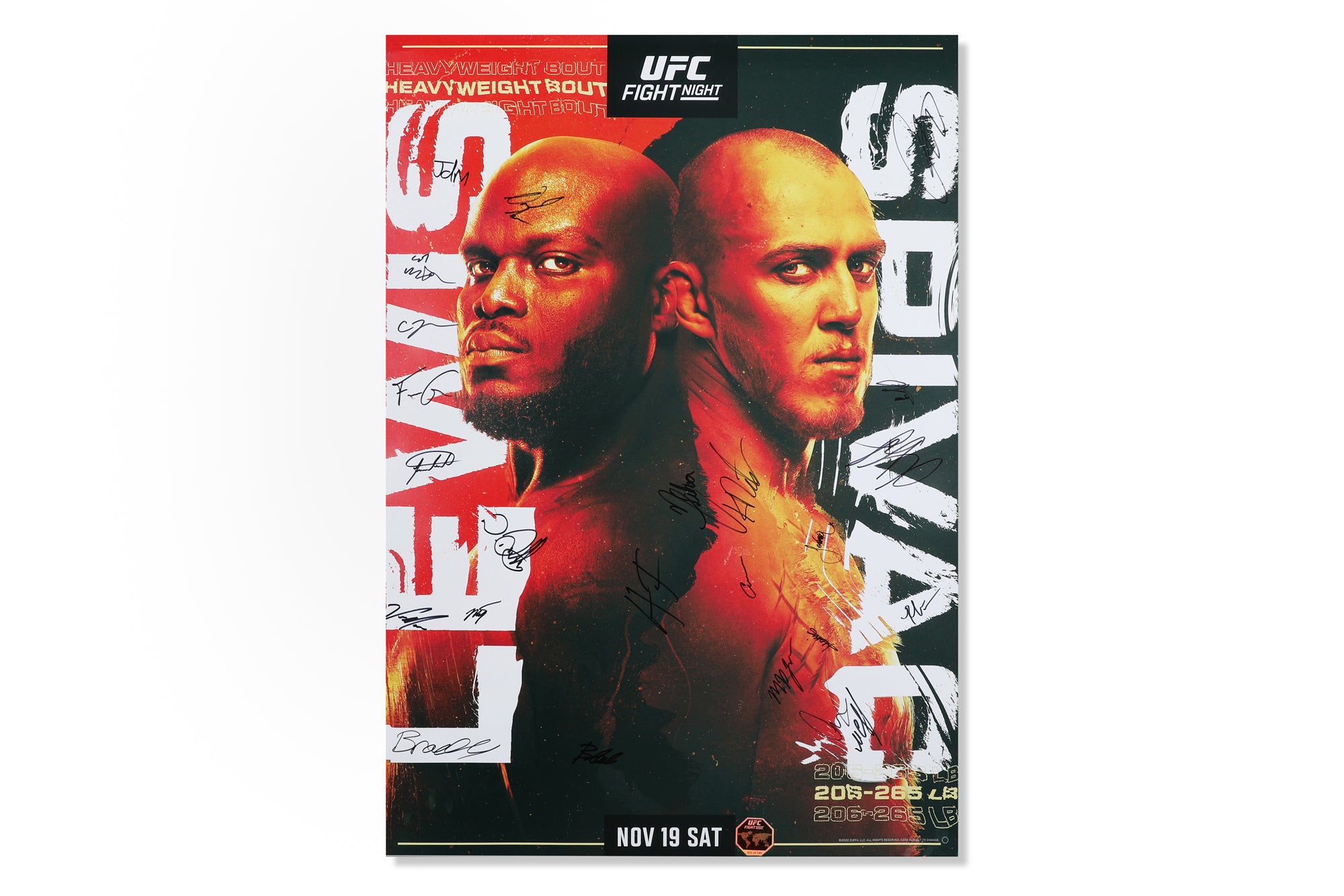 UFC Fight Night: Nzechukwu vs Cuțelaba Autographed Event Poster