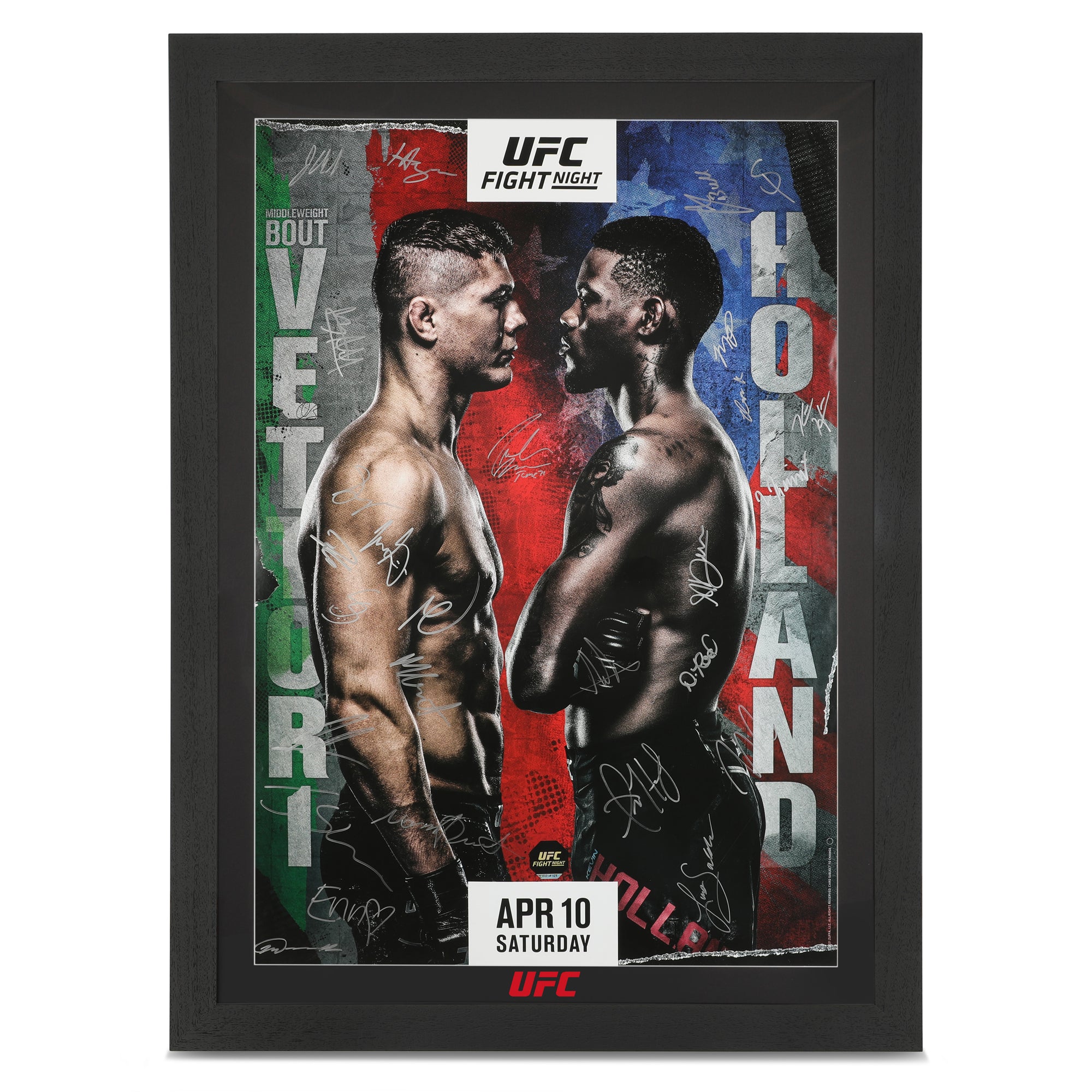 UFC Fight Night: Vettori vs Holland Autographed Event Poster