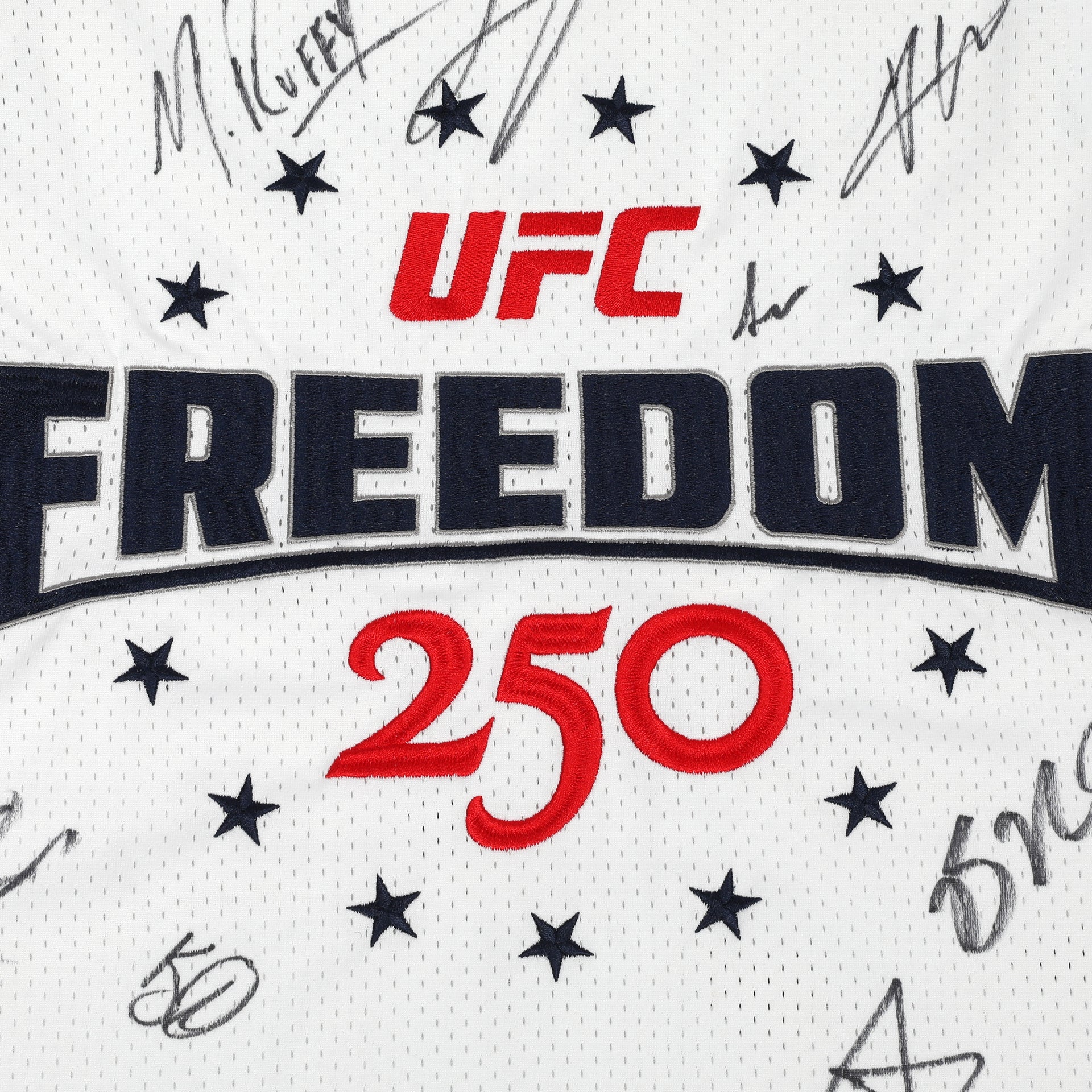 UFC Freedom 250: Topuria vs Gaethje Signed Commemorative Basketball Jersey