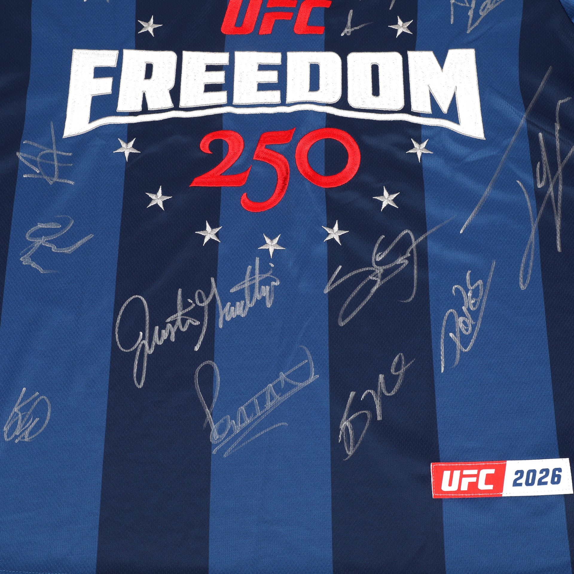 UFC Freedom 250: Topuria vs Gaethje Signed Commemorative Soccer Jersey