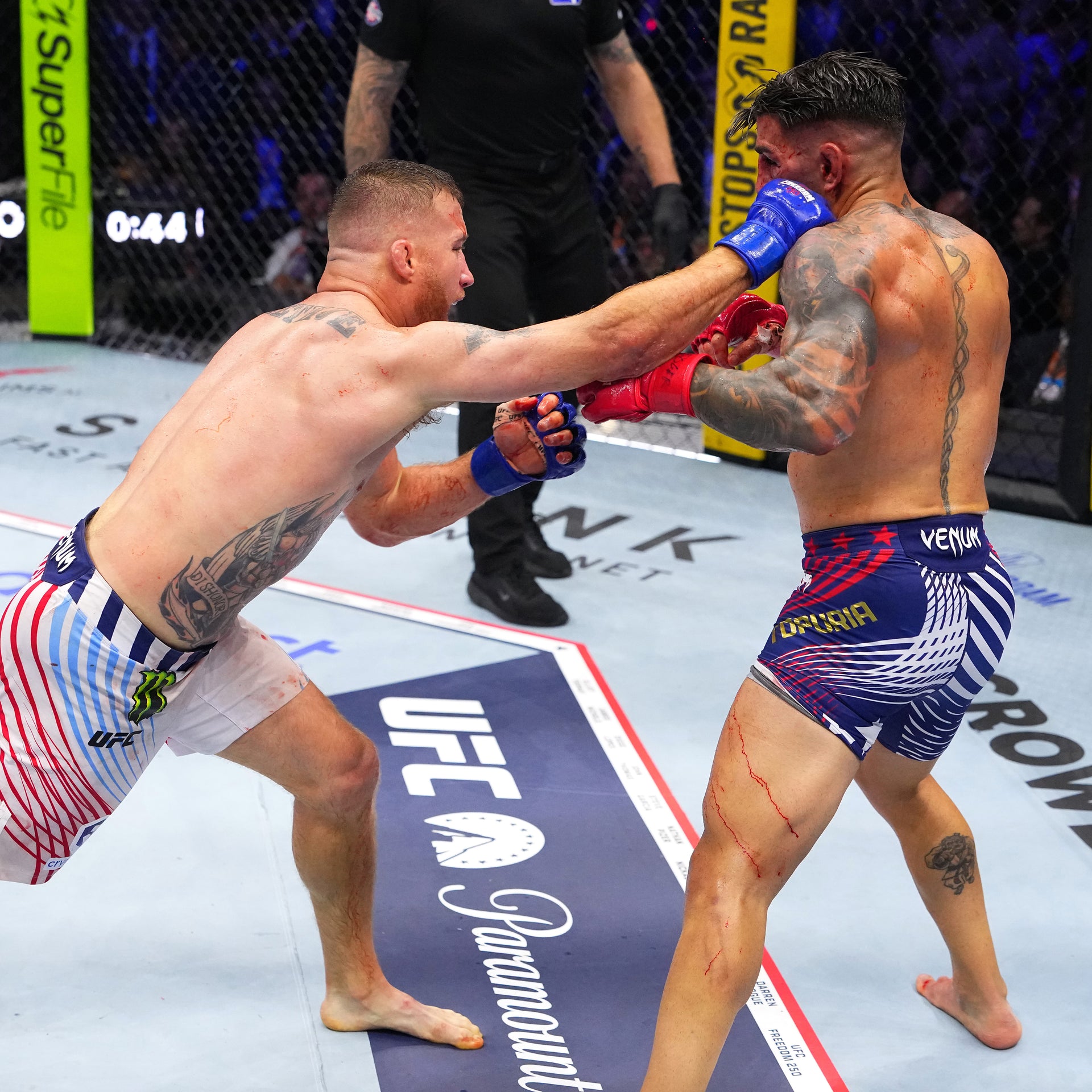 UFC Freedom 250: Topuria vs Gaethje Logo Canvas Coffee Table