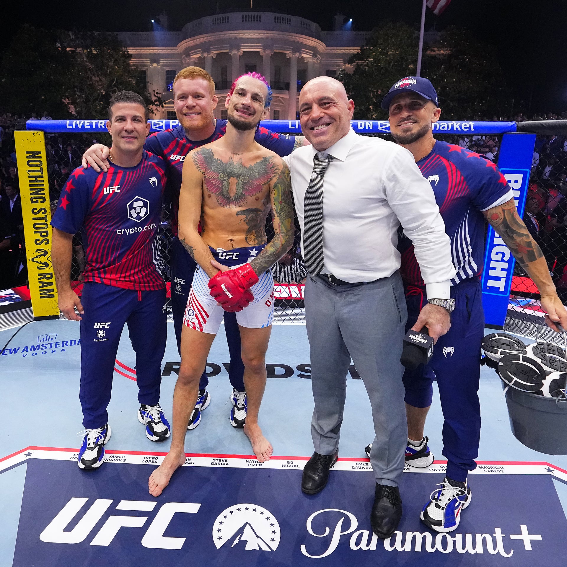 UFC Freedom 250: Topuria vs Gaethje Logo Canvas Coffee Table