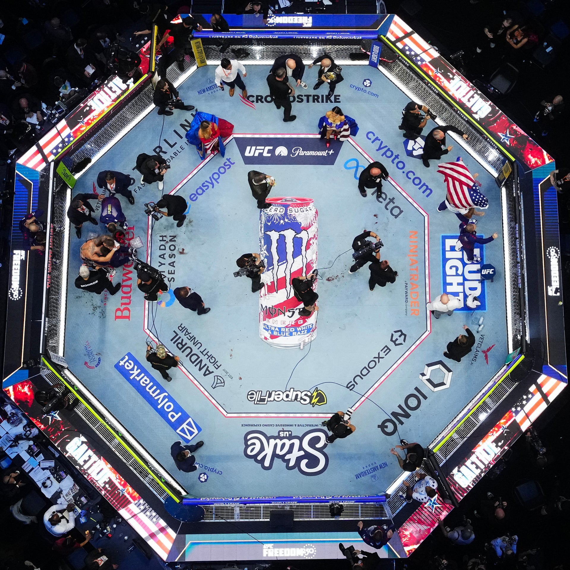 UFC Freedom 250: Topuria vs Gaethje Logo Canvas Coffee Table