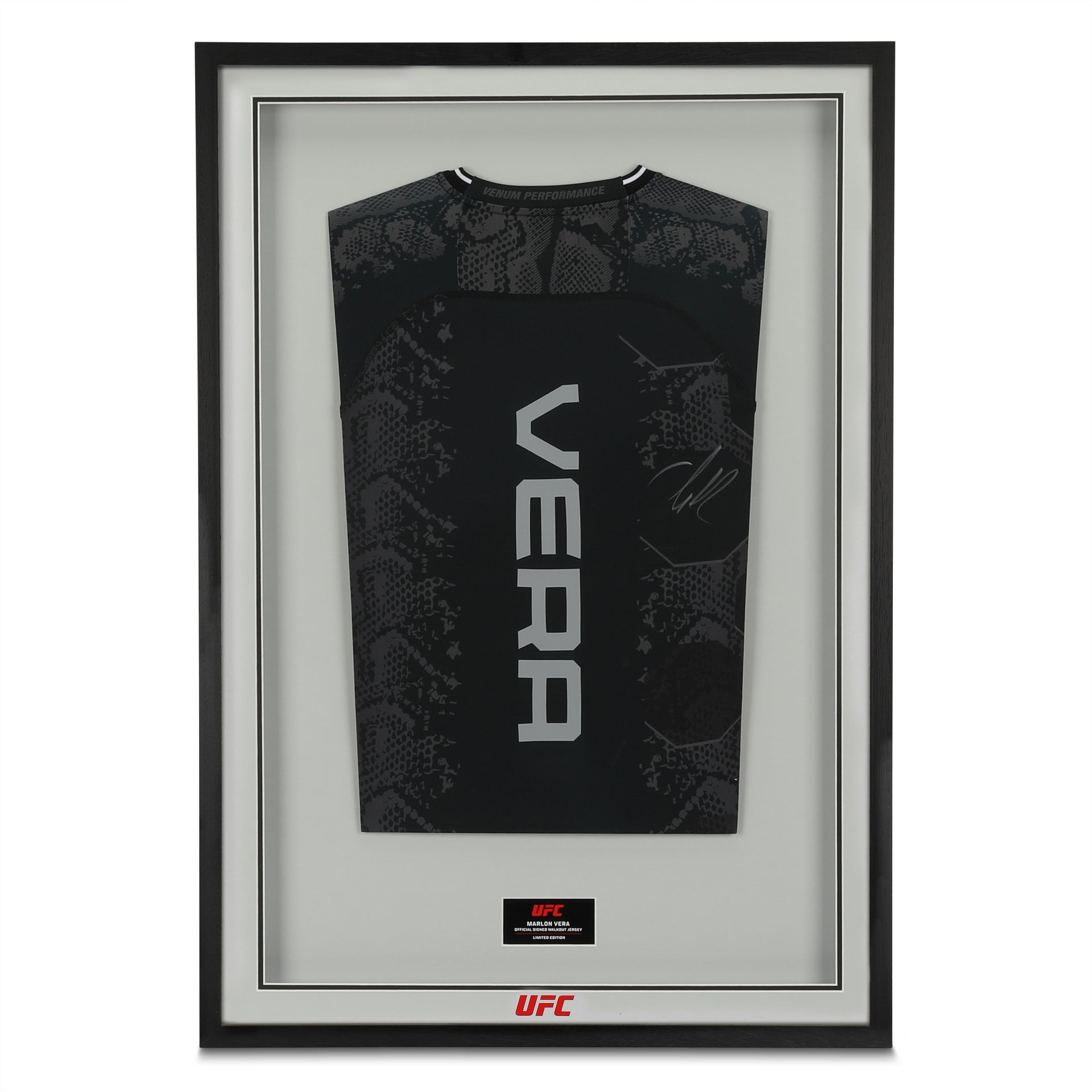 Marlon Vera Signed Black Fight Night 2.0 Jersey