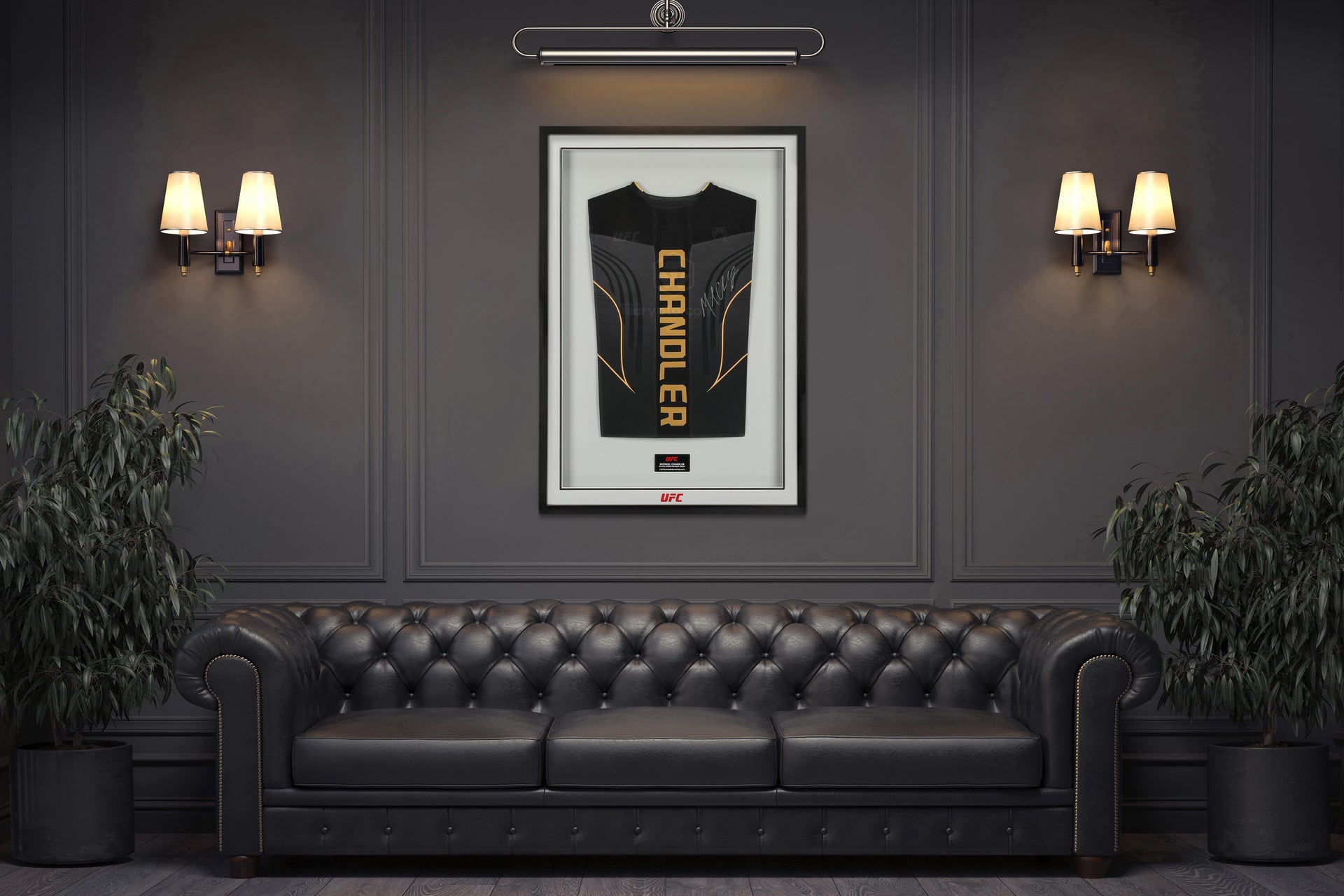 Michael Chandler Signed Black & Gold Venum Fight Night 2.0 Jersey