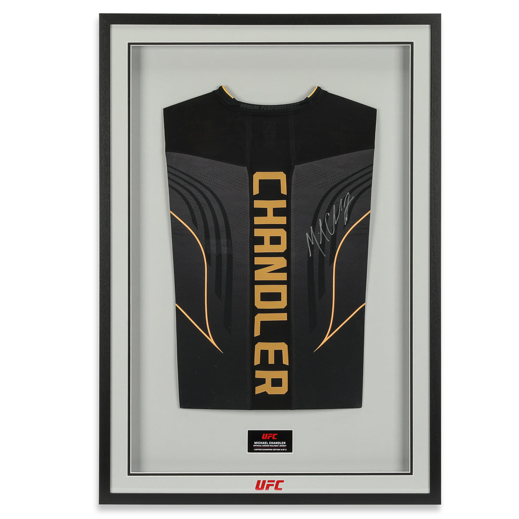 Michael Chandler Signed Black & Gold Venum Fight Night 2.0 Jersey