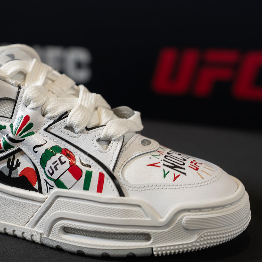 Abby Berner Hand Painted Noche UFC Shoes