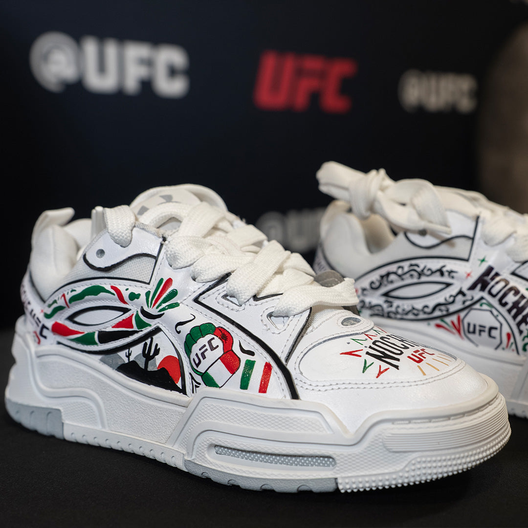 Abby Berner Hand Painted Noche UFC Shoes