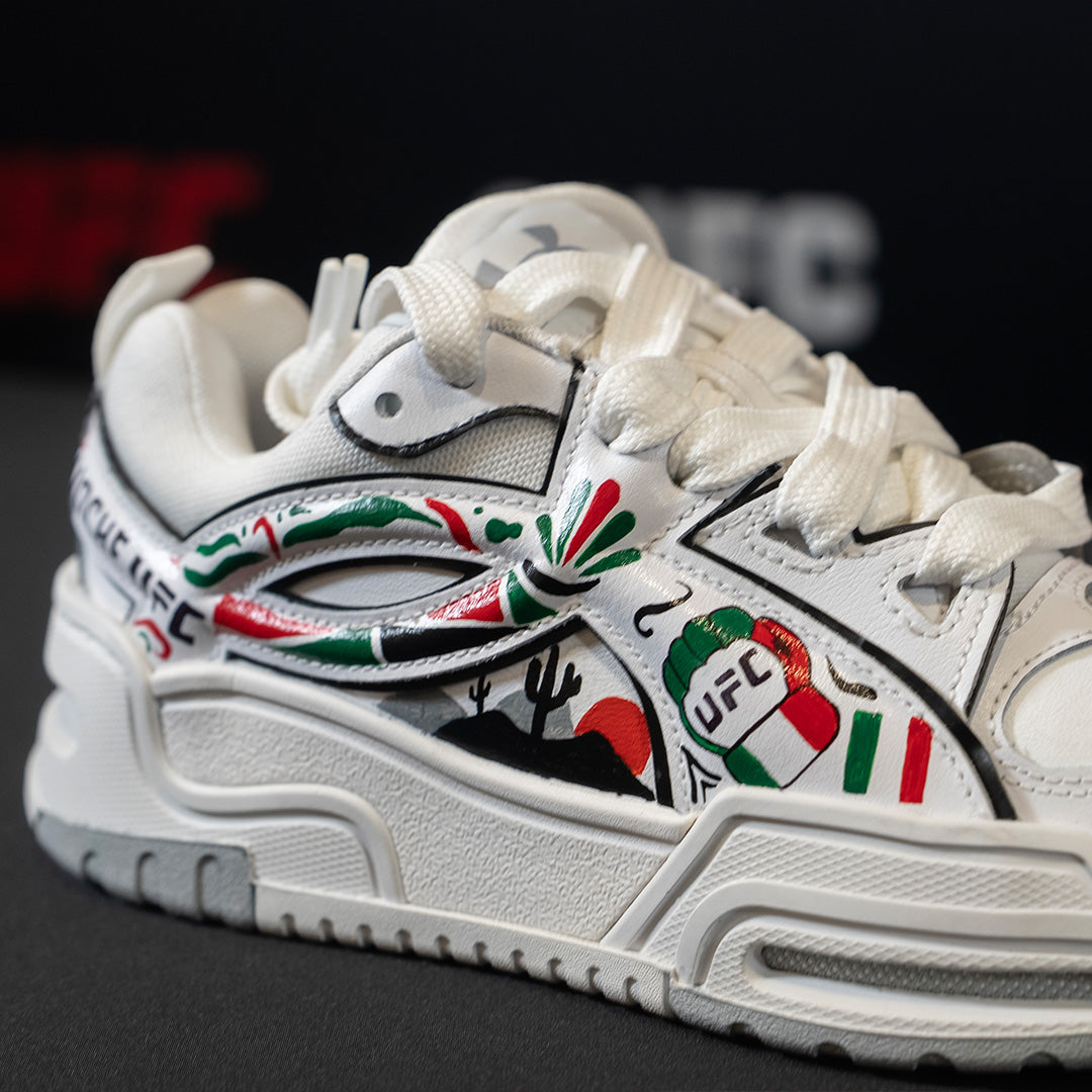 Abby Berner Hand Painted Noche UFC Shoes