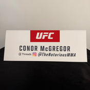 Conor McGregor Press Conference Name Card UFC 329: McGregor vs Holloway 2