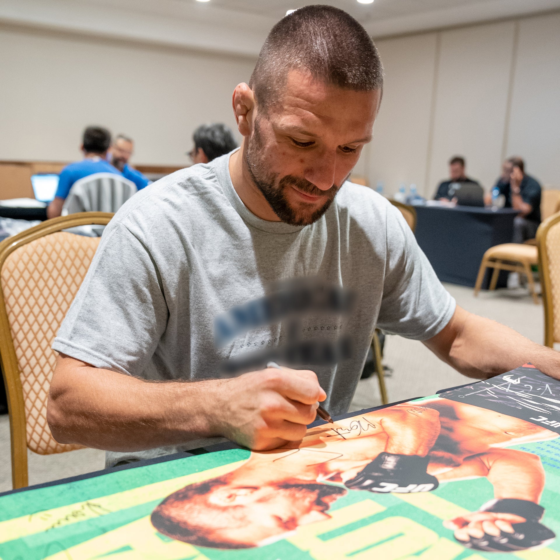 UFC Fight Night: Oliveira vs Gamrot Autographed Event Poster