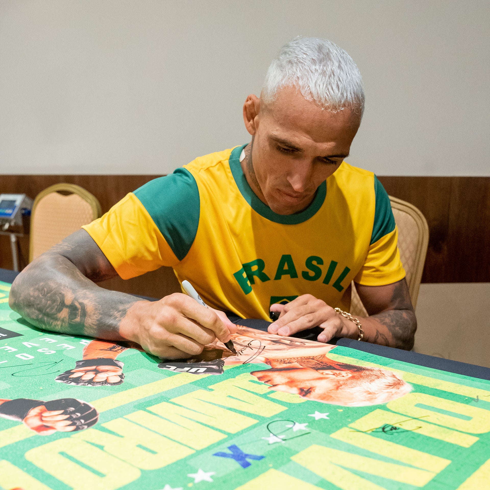 UFC Fight Night: Oliveira vs Gamrot Autographed Event Poster
