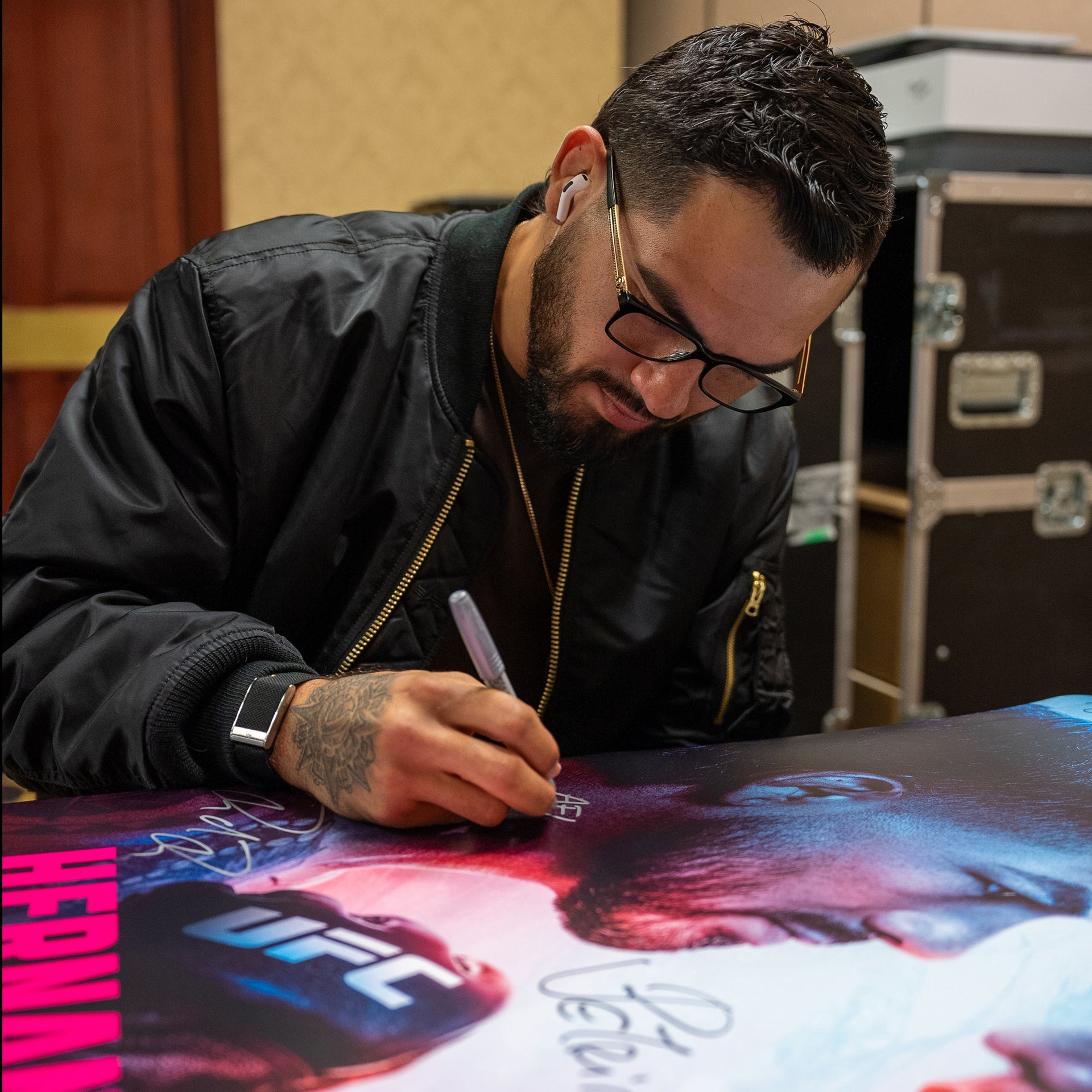 UFC Fight Night: Hernandez vs Rodrigues Autographed Event Poster
