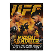 UFC 107: Penn vs Sanchez Autographed Event Poster