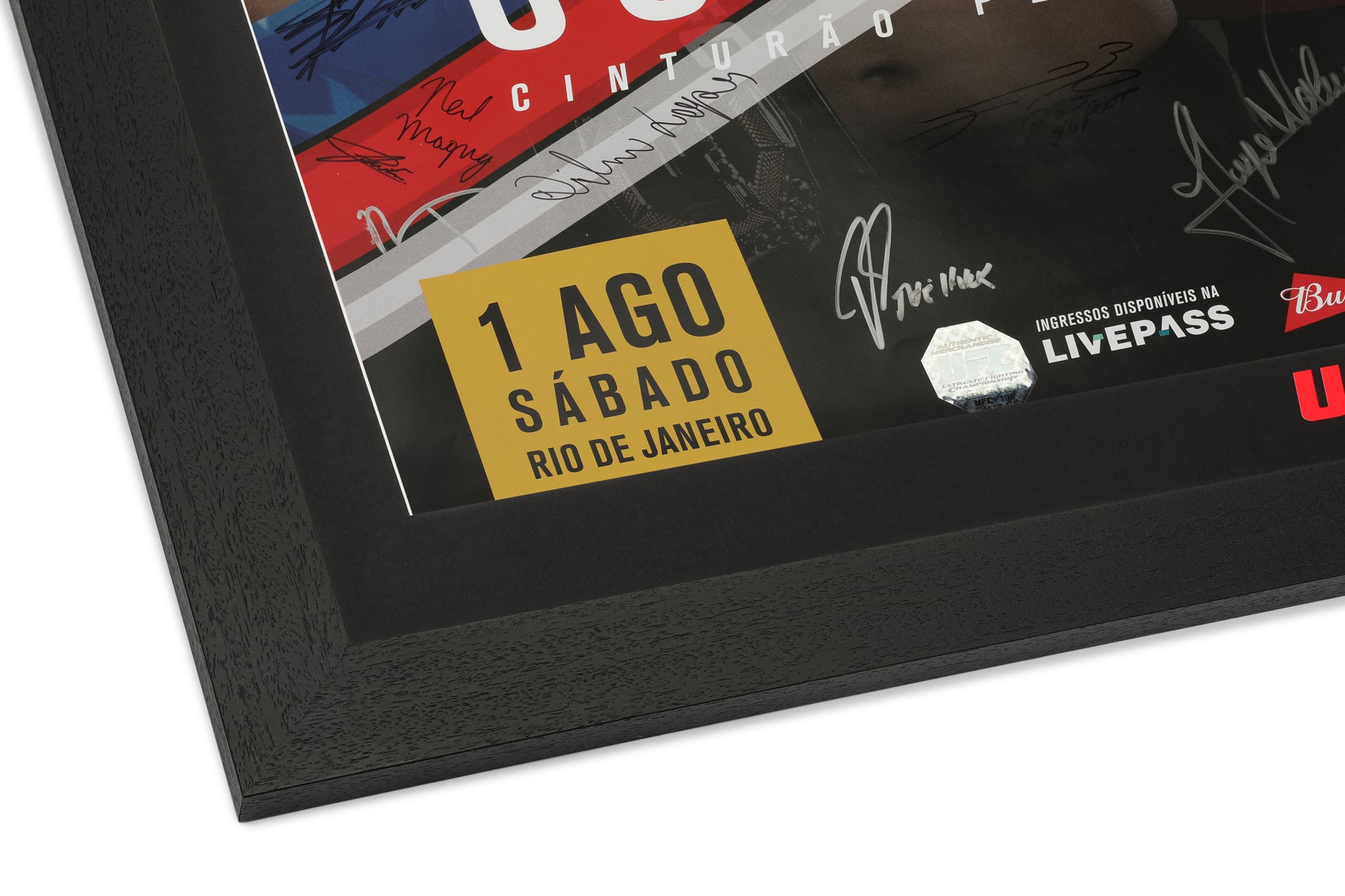 UFC 190: Rousey vs Correia Autographed Event Poster