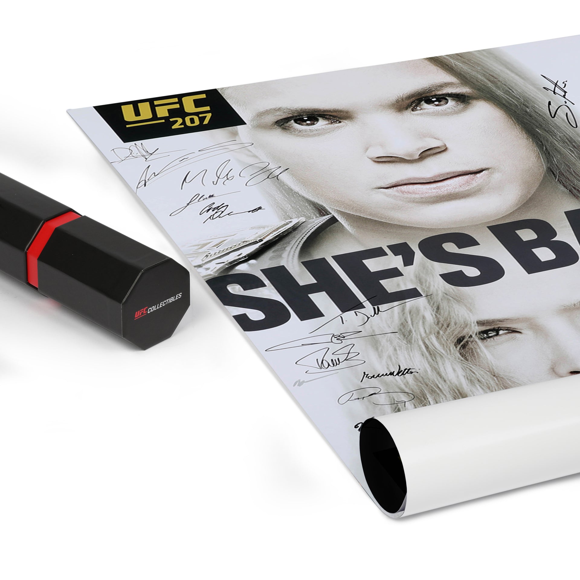 UFC 207: Nunes vs Rousey Autographed Event Poster