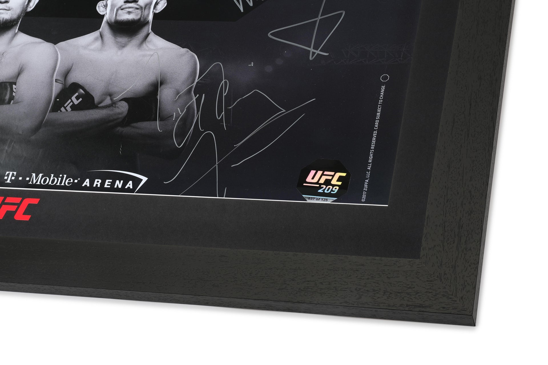 UFC 209: Woodley vs Thompson 2 Autographed Event Poster
