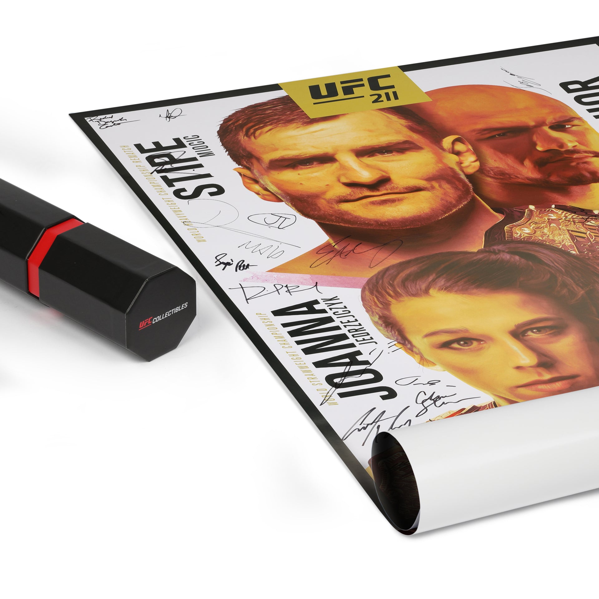 UFC 211: Miocic vs Dos Santos 2 Autographed Event Poster