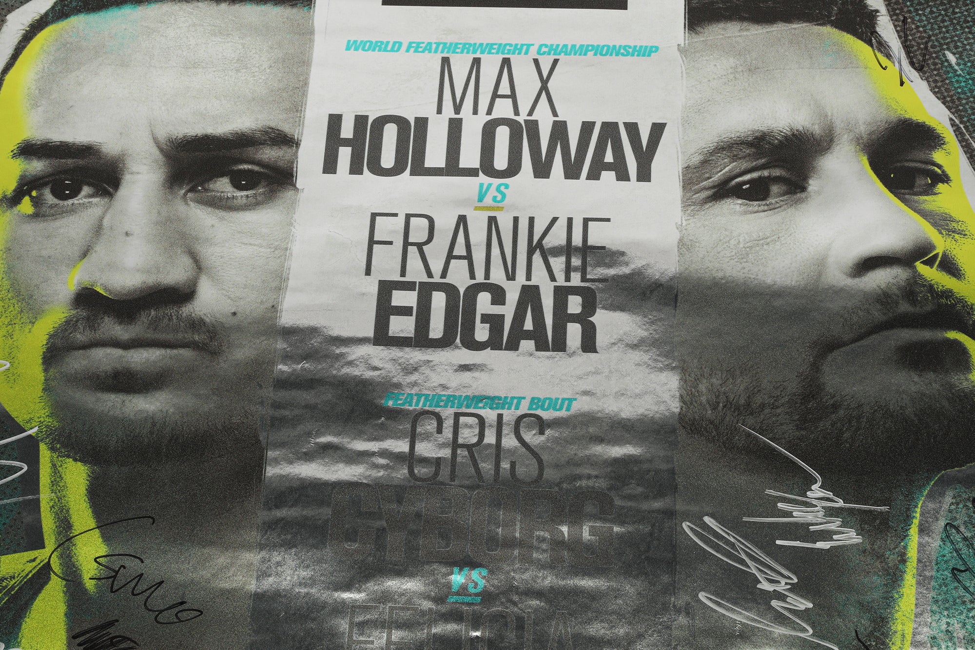 UFC 240: Holloway vs Edgar Autographed Event Poster