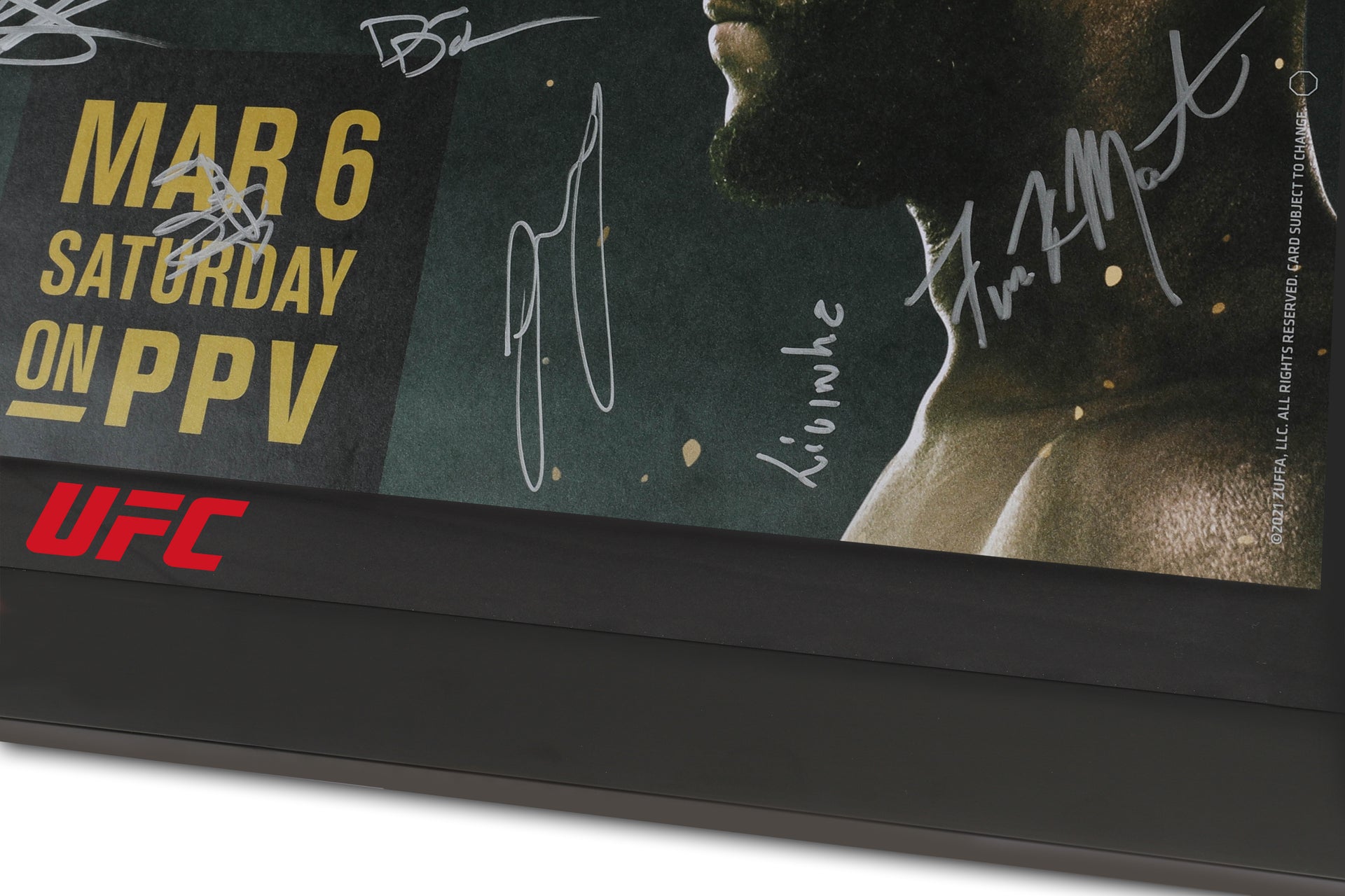 UFC 259: Blachowicz vs Adesanya Autographed Event Poster