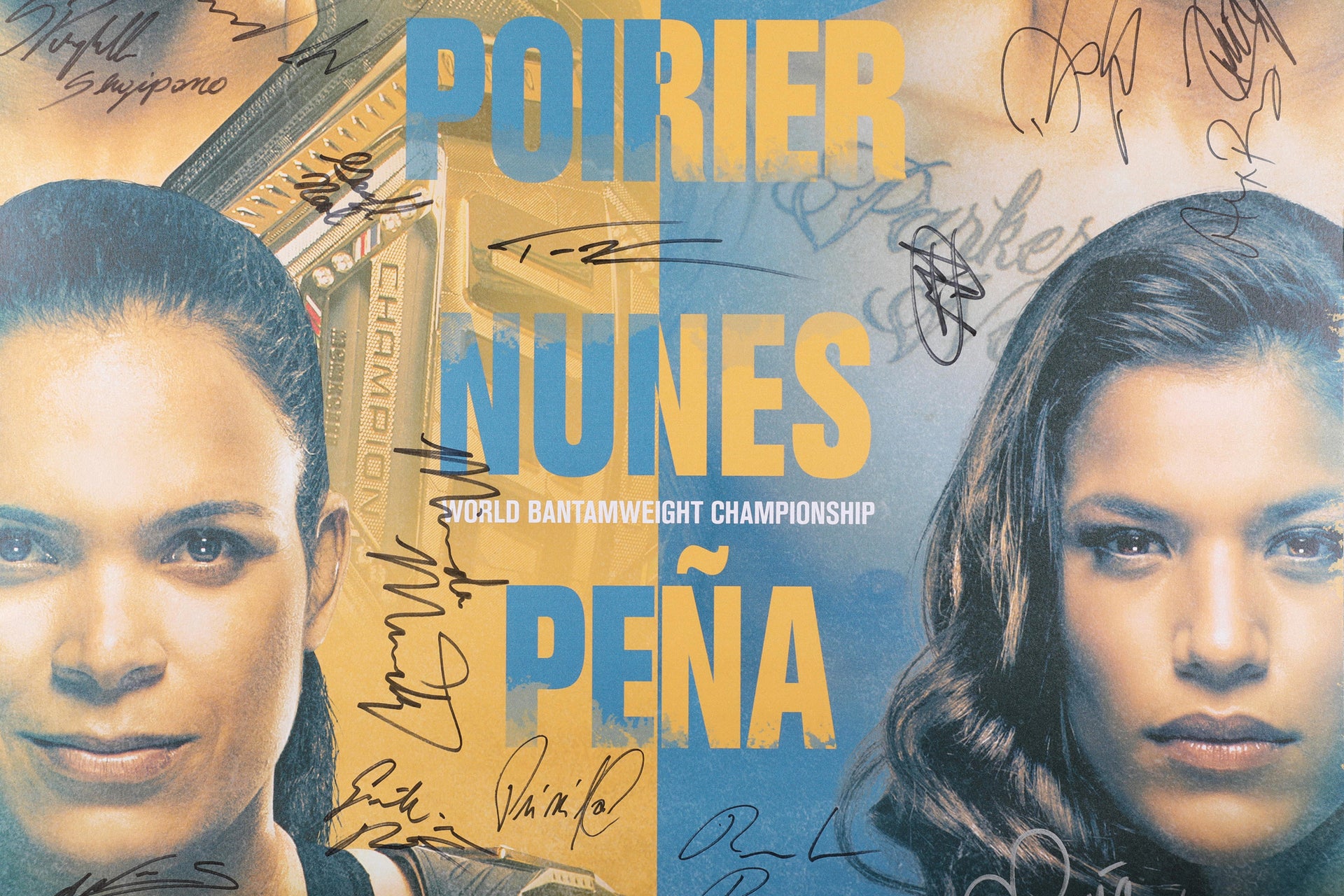 UFC 269: Oliveira vs Poirier Autographed Event Poster
