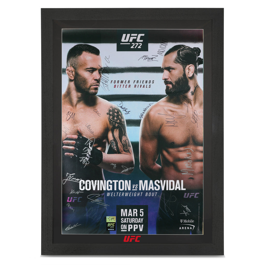 UFC 272: Covingon vs Masvidal Autographed Event Poster