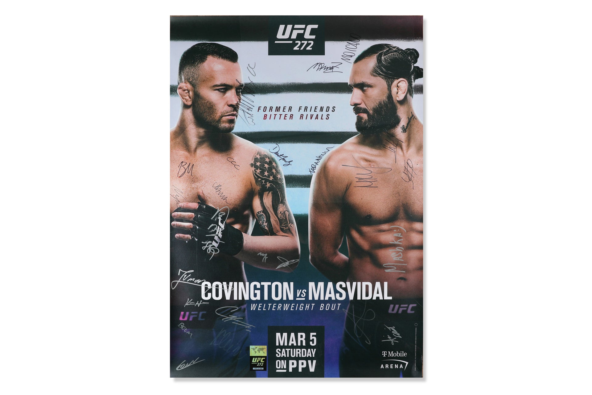UFC 272: Covingon vs Masvidal Autographed Event Poster