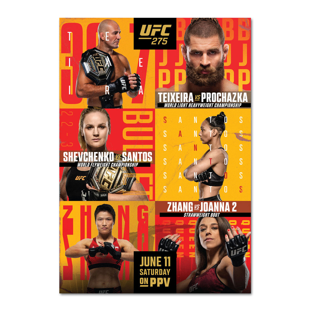 UFC 275: Teixeira vs Procházka Autographed Event Poster