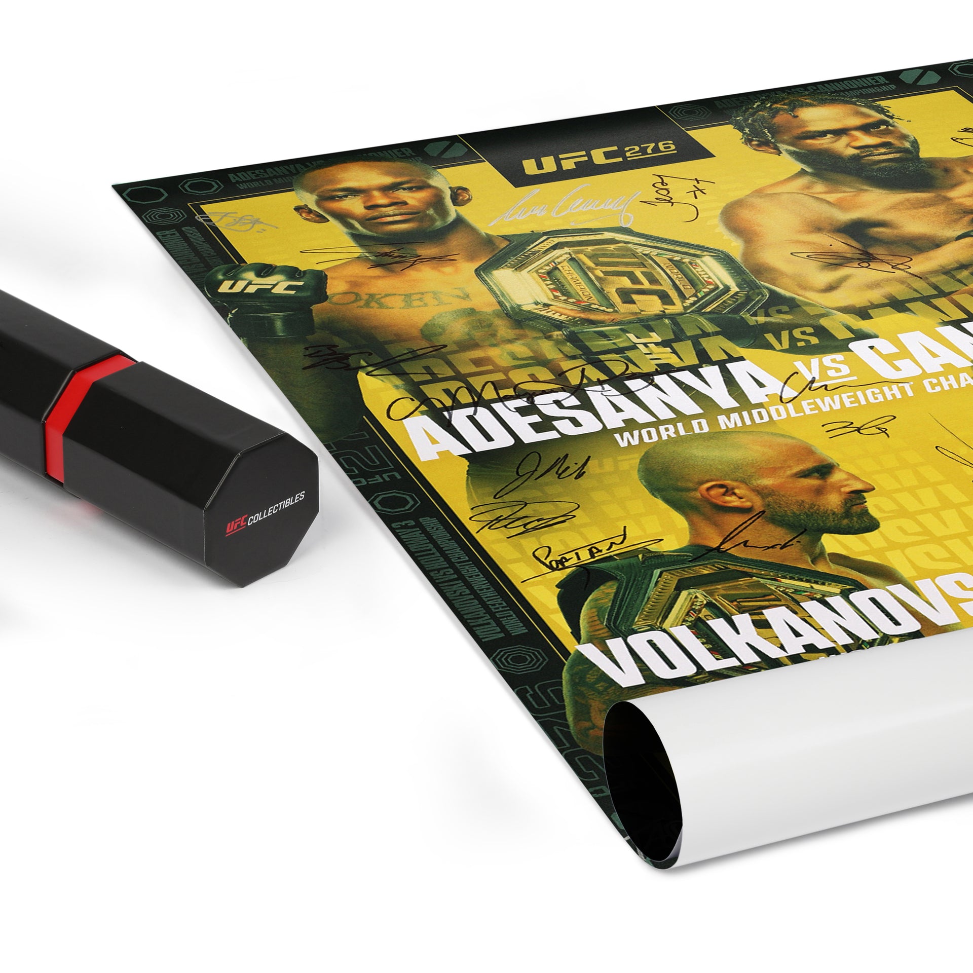 UFC 276: Adesanya vs Cannonier Autographed Event Poster