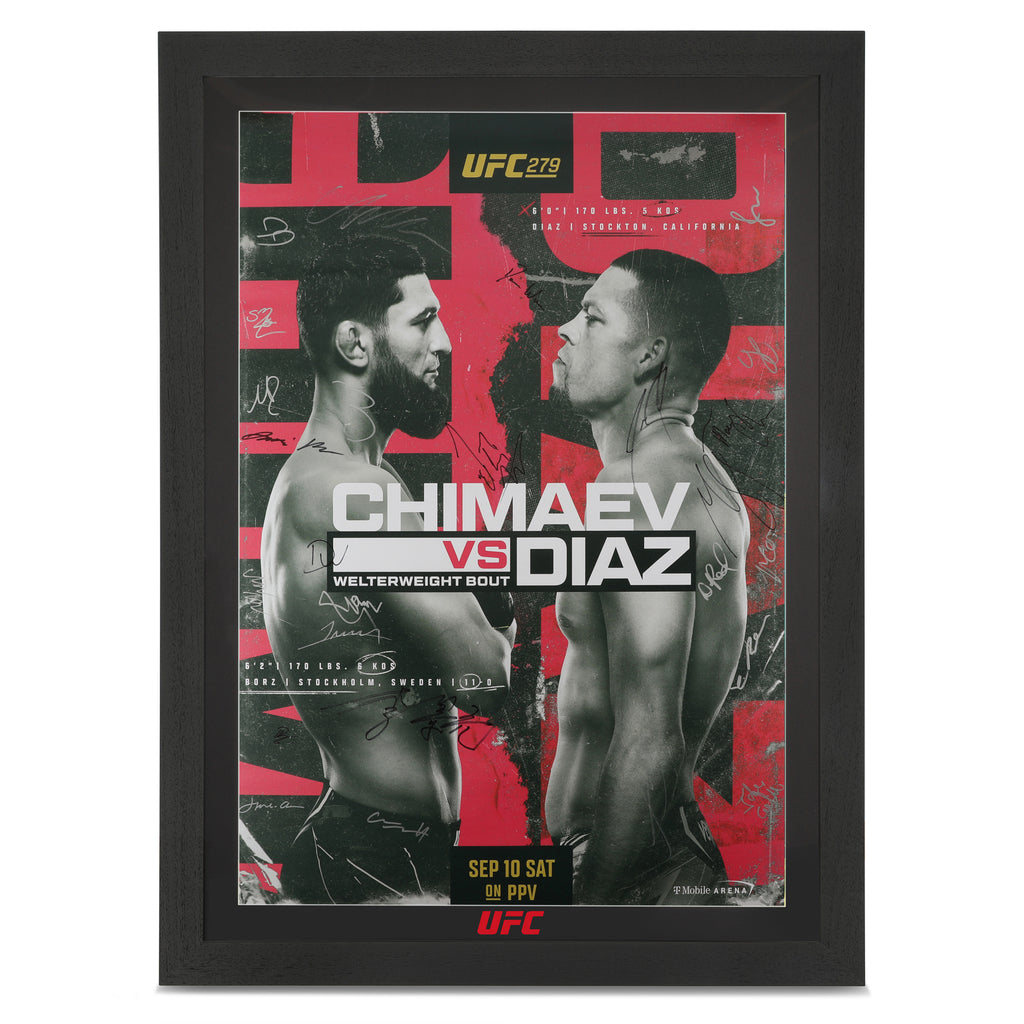 UFC 279: Diaz vs Ferguson Autographed Event Poster